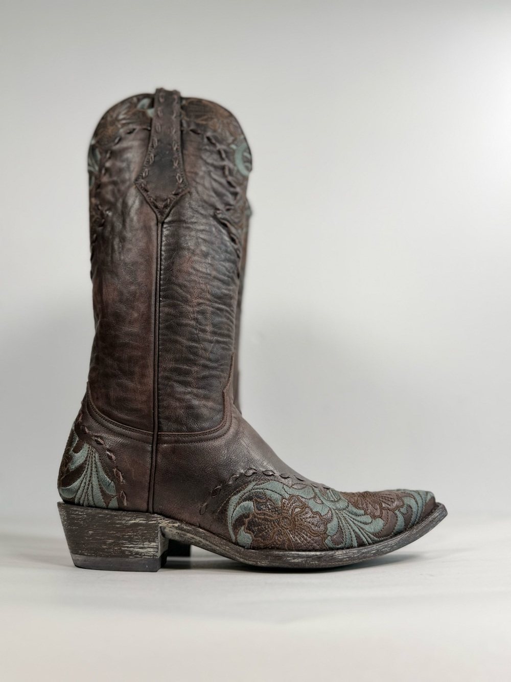 Old Gringo Women's Erin Cowgirl Boots Size 7.5 B Floral Brown Leather Rodeo